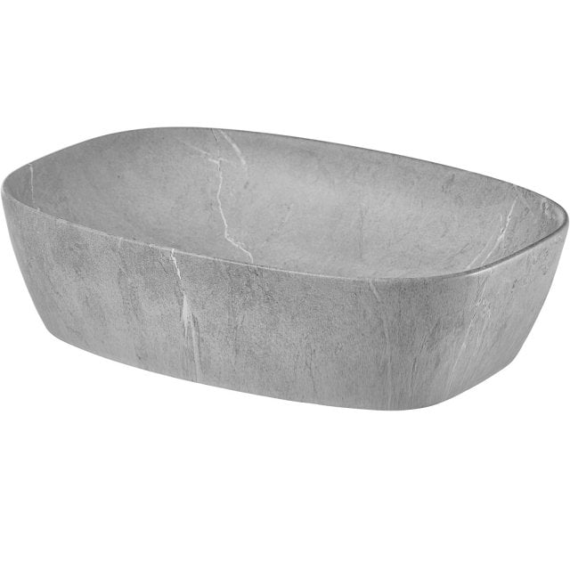 COMAD Umywalka nablatowa ANNA 50 z ceramicznym korkiem SET-ANNA MH T2