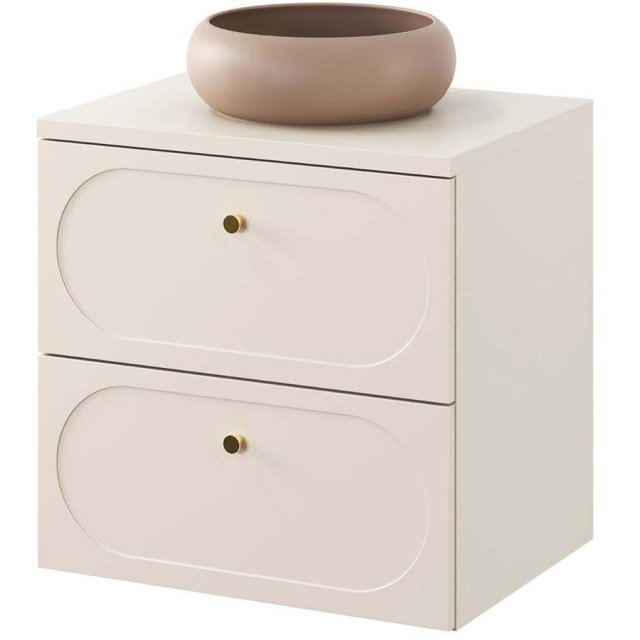 COMAD Zestaw mebli DONNA SAND szafka z blatem SAND 60 cm, umywalka WI