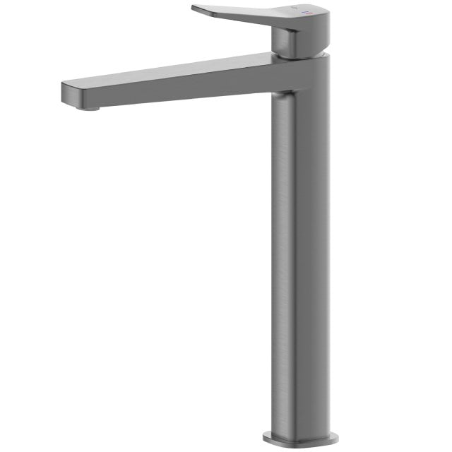 KFA Bateria umywalkowa MALAGA nablatowa ze spustem klik-klak gun meta