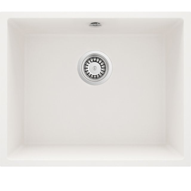 DEANTE Zlewozmywak granitowy CORDA alabaster 1-komorowy podwieszany Z