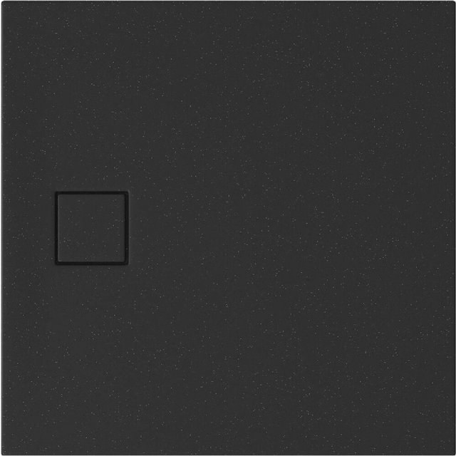 CERSANIT Brodzik kwadratowy SET B459 TAKO SLIM 90x4 czarny mat + syfo