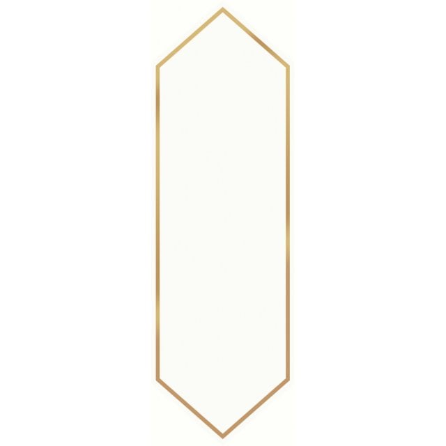 Płytka ścienna BIG ARROW gold decor glossy 12,8x39,8 gat. I