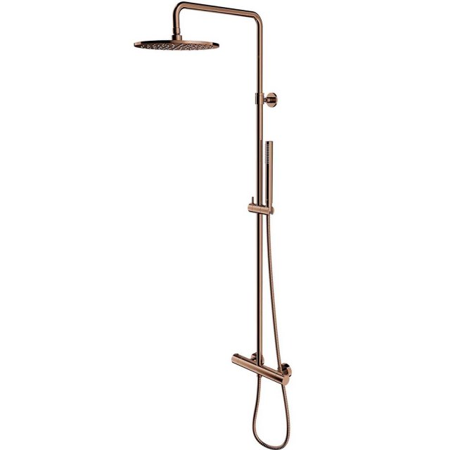 OMNIRES Termostatyczny system prysznicowy Y natynkowy miedź połysk Y1