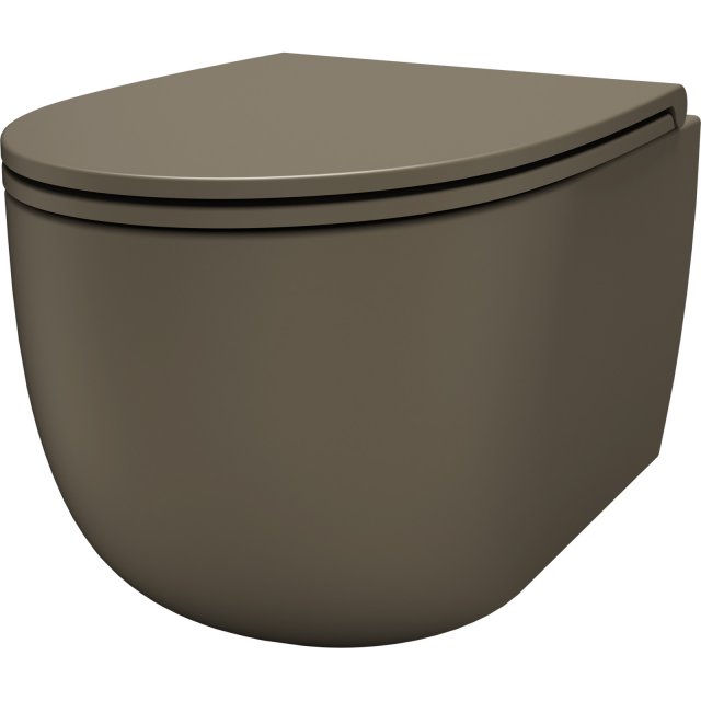 SDR CERAMICHE Miska podwieszana BULL CAFFE bezkołnierzowa wirowa z de