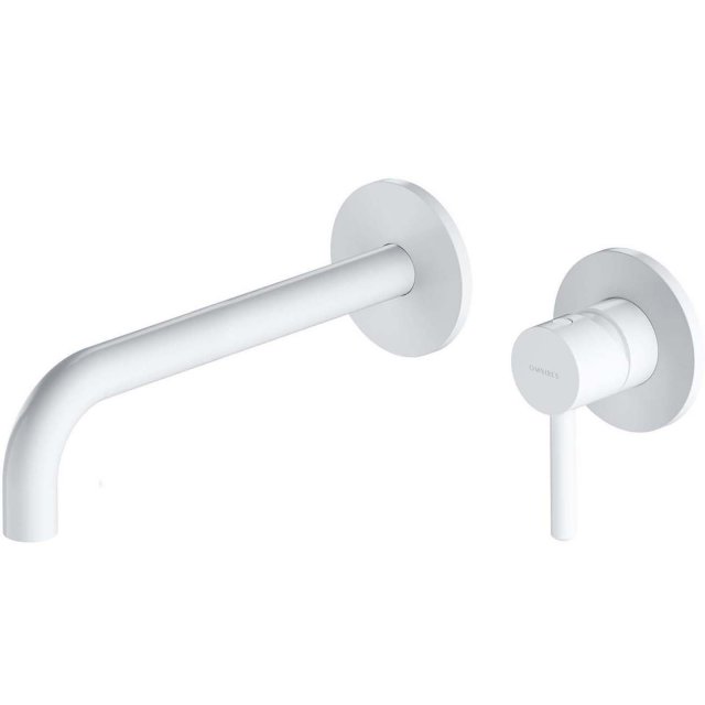 OMNIRES Bateria umywalkowa Y podtynkowa z długą wylewką biały mat Y12