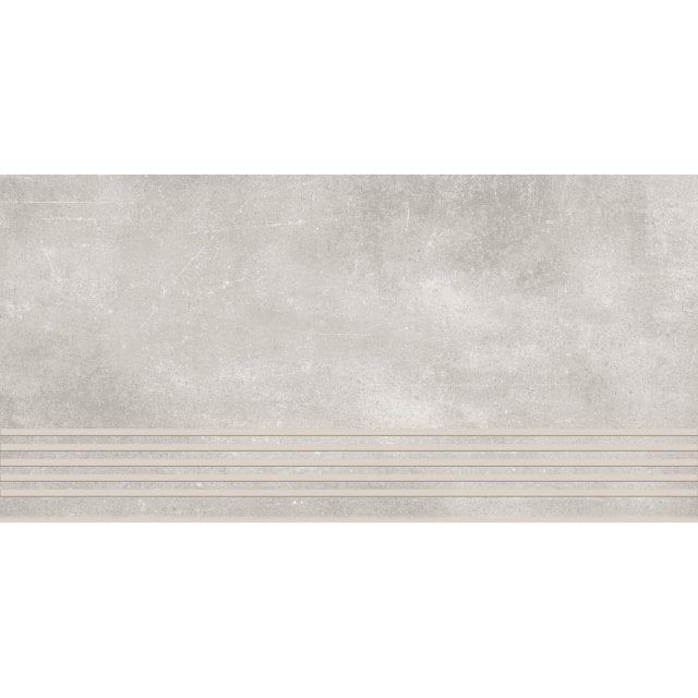 Gres szkliwiony stopnica STREET ART grey mat 29,8x59,8 gat. I