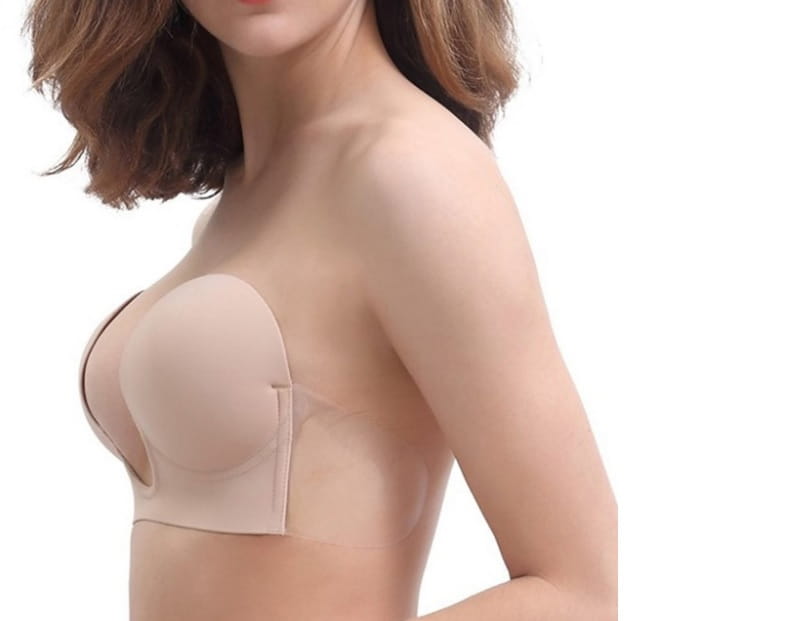 Biustonosz damski niewidoczne plecy SAMONOŚNY A-D 010
