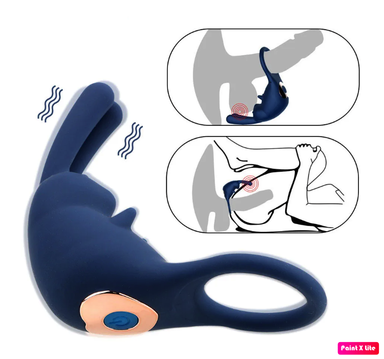 Nakładka wibrująca na penisa Łechtaczka