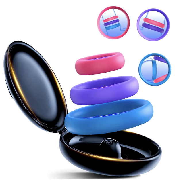 Pierścienie na penisa - Zestaw 3 szt. 088