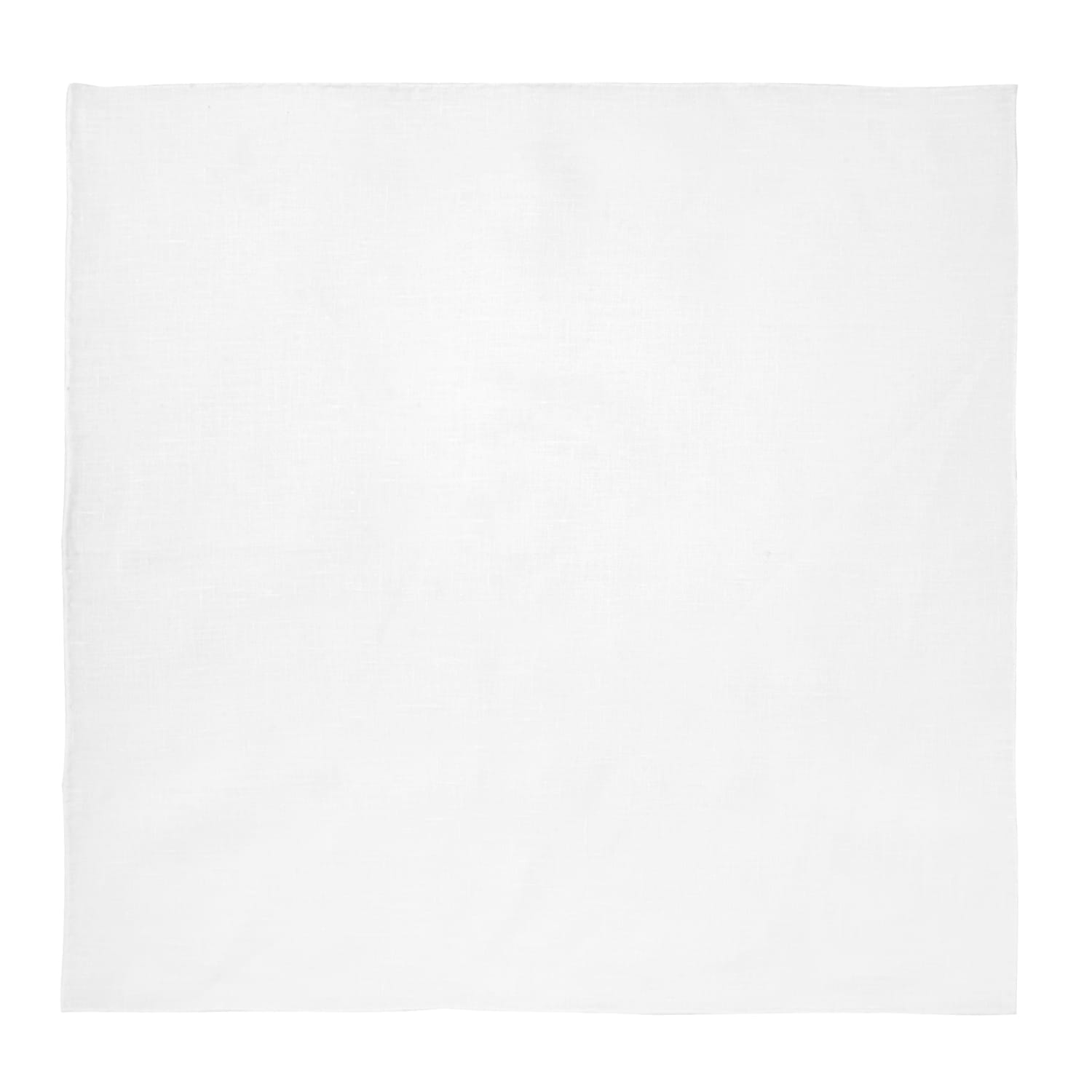 Poszetka z lnu biała