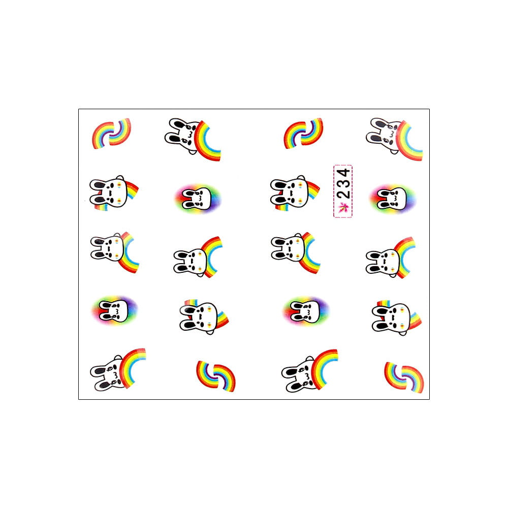 Naklejki wodne do paznokci bajkowe Nr 234