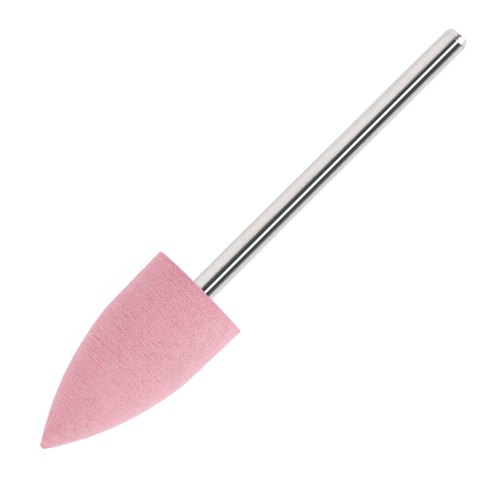 Frez gumowy różowy g1020k płomieniowy srebrny trzpień