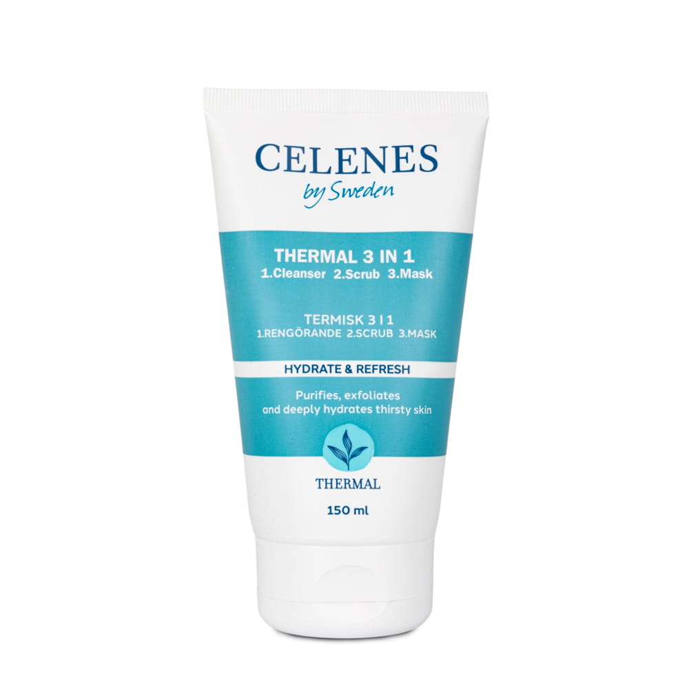 Termalny żel oczyszczający, peeling i maseczka 3w1 Thermal Celenes by Sweden 150ml