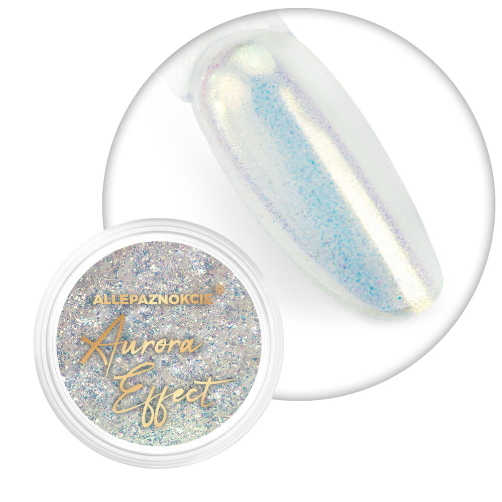 Pyłek do paznokci Aurora Mirror Allepaznokcie Shine Nr 3