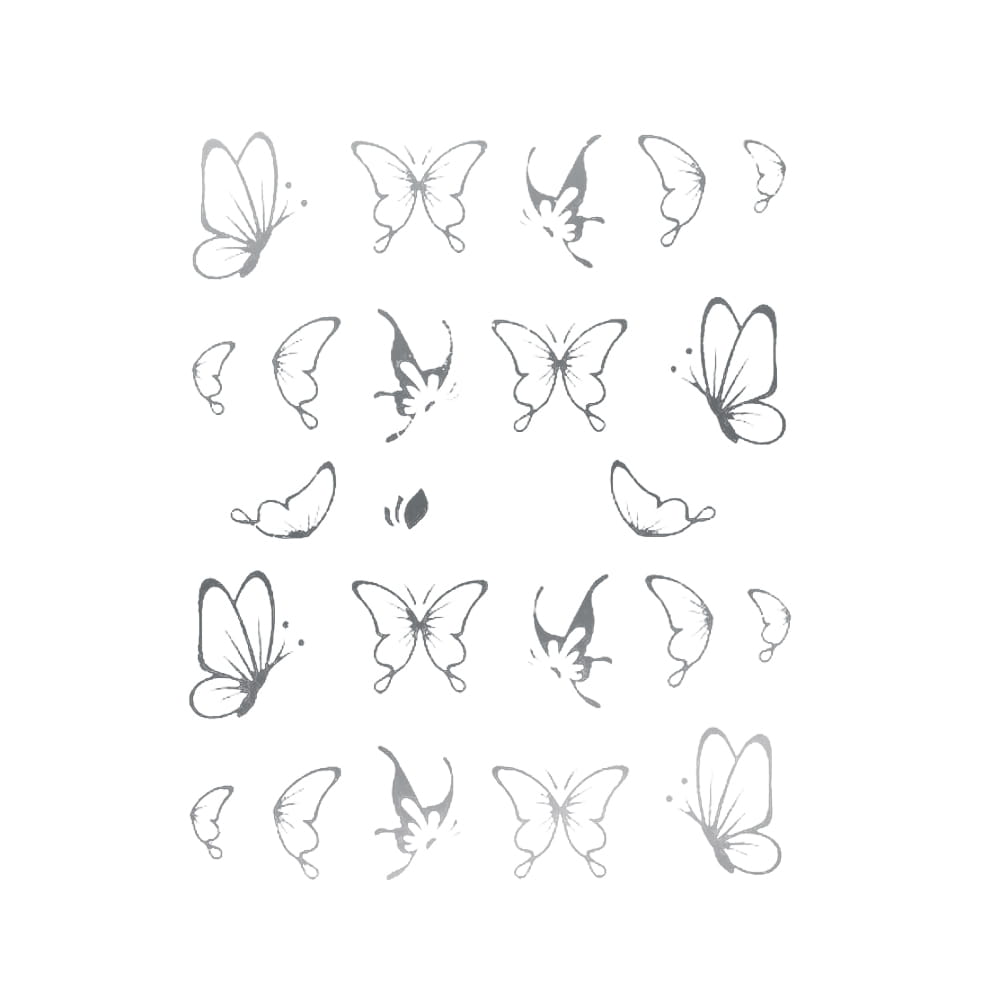 Naklejki wodne do paznokci motyle Y-052