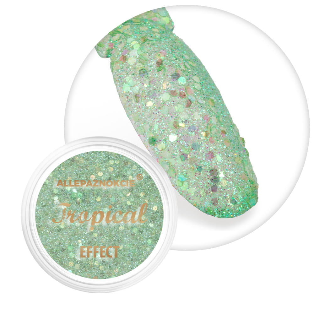 Pyłek do paznokci Tropical Effect Allepaznokcie Exotic Forest 1 g Nr 02
