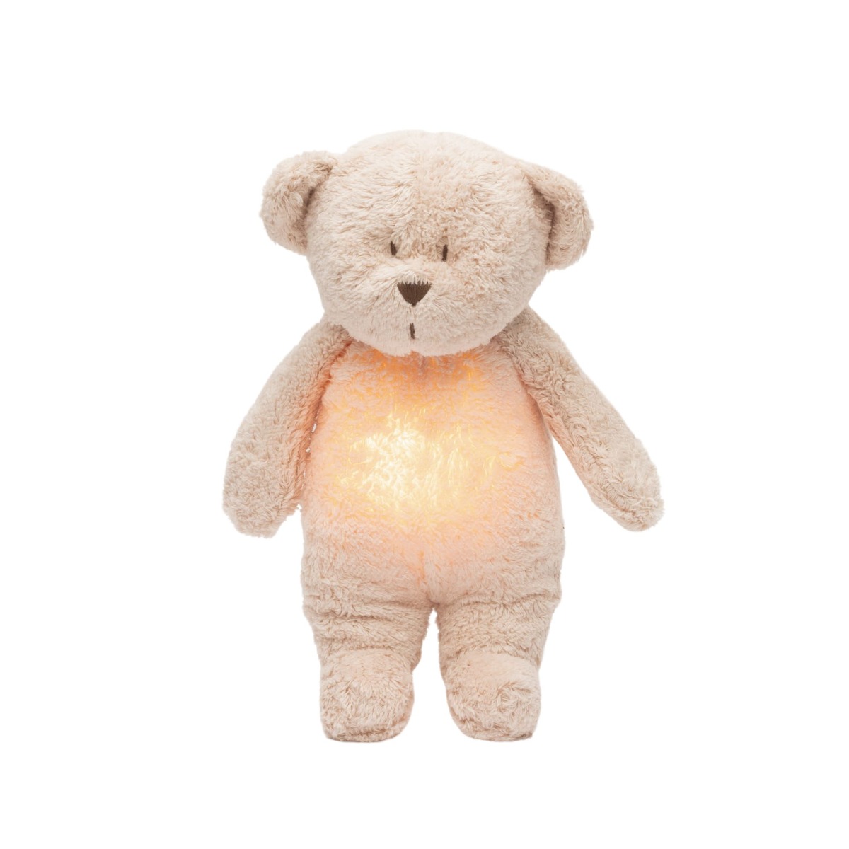 Moonie Szumiący Miś Organic z lampką-Rose