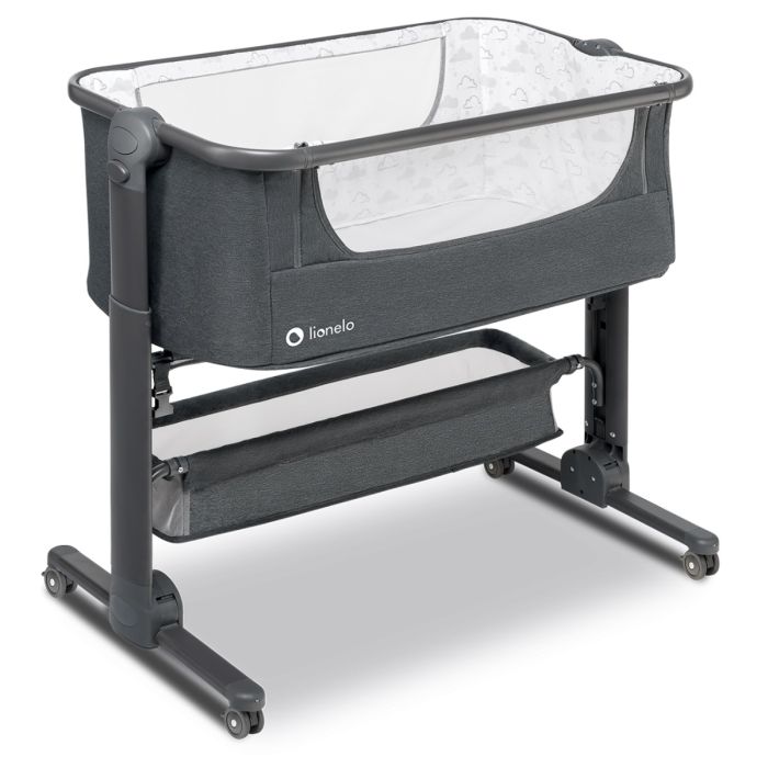Lionelo Timon - Łóżeczko dostawne 3w1 -Grey + materacyk Fiki Miki gratis