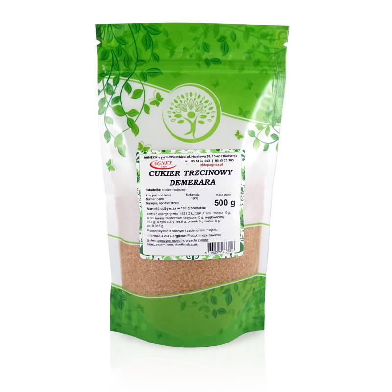 Cukier trzcinowy ciemny demerara 500g