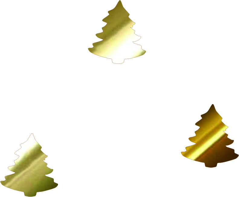 Choinka choinki baza do makramy, kalendarzy, kartek, wycinanki, tekturki, scrapki, dekor święta Bożego Narodzenia zawieszka ze złotego papieru zestaw