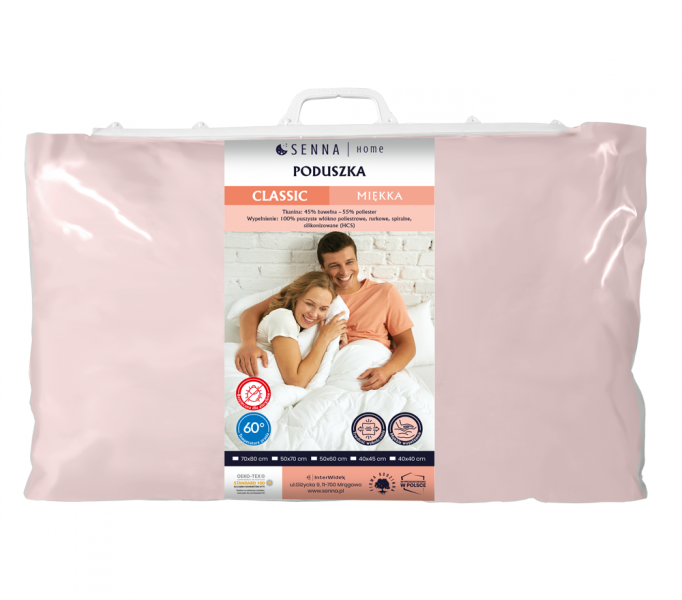 Poduszka uniwersalna Classic Inter-Widex 50x60 wz. różowy