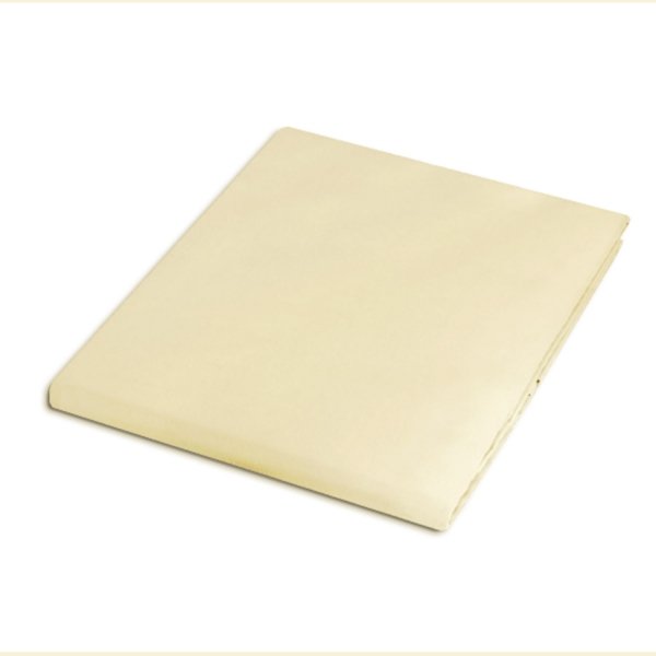 Prześcieradło satynowe bez gumki 160x220 krem 155