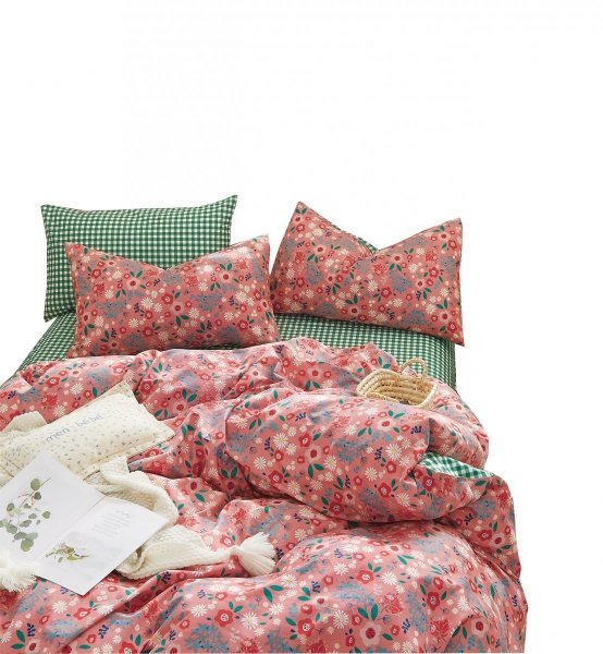 Pościel bawełna satynowa dwustronna Lasher 160x200 - wz. ALBS-01204B