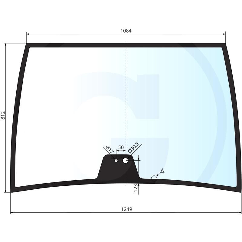 Szyba przednia bez ramy Fendt Farmer Favorit G716810040050, G716810040051