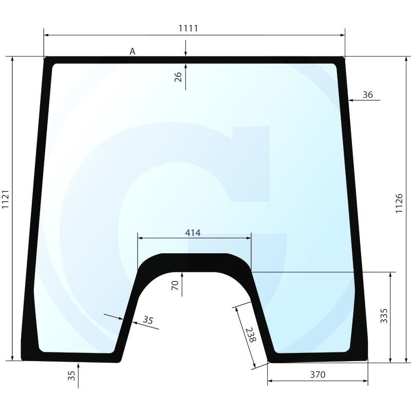 Szyba przednia Valmet V34840110,31515400