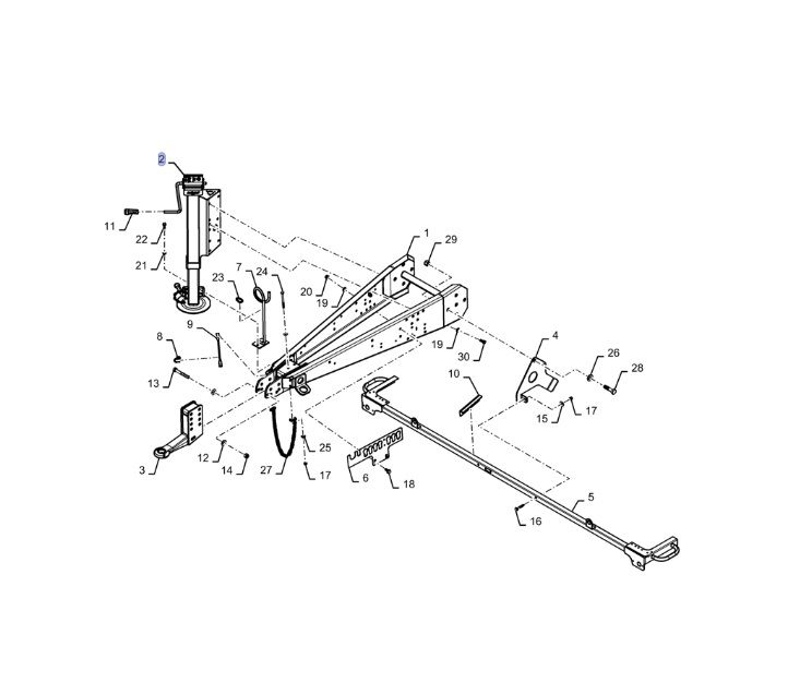 Stopa podporowa prasy New Holland RollBelt 150 47853087 CNH