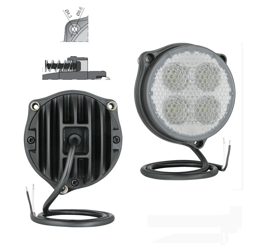 Lampa robocza LED 58° 1000lm przewód CRC5E.51922 Wesem