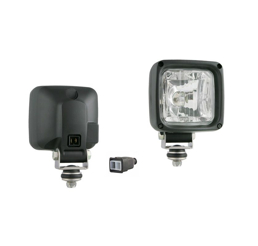 Lampa halogenowa robocza z złączem AMP Faston H3 12V LKR5FF.46541 Wesem