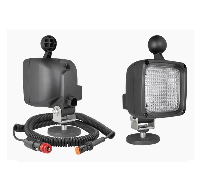 Halogenowa lampa robocza z uchwytem magnetycznym i przewodem spiralnym DT06-2S H3 12V LKR5.39916 Wesem