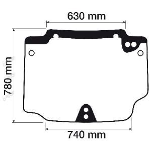 Szyba tylna New Holland T4 5196371 CASE