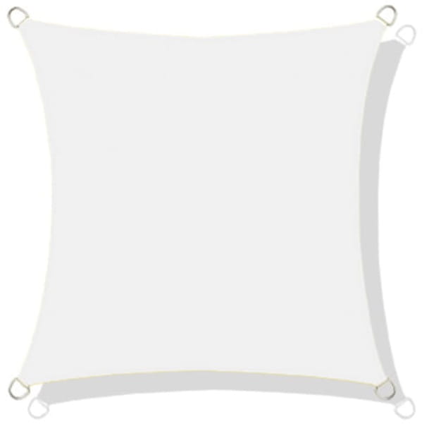 Żagiel przeciwsłoneczny wodoodporny ortalion 5x5 m biały