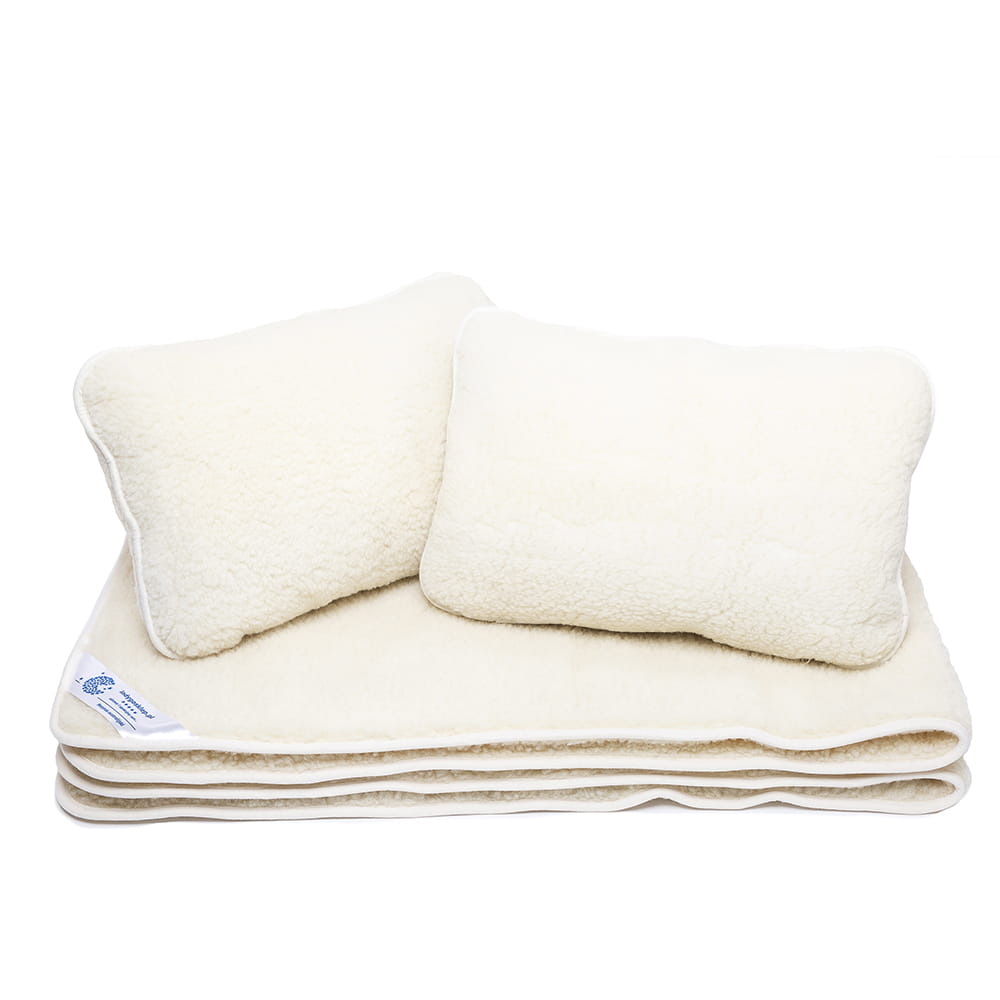 Pościel wełniana merynos tumbler angello (kołdra 160x200, 2x poduszka 45x75) (+-5cm)