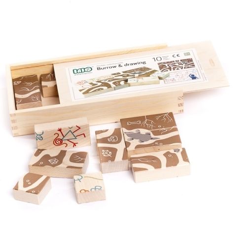 Bajo drewniane puzzle układanka Mysia dziura