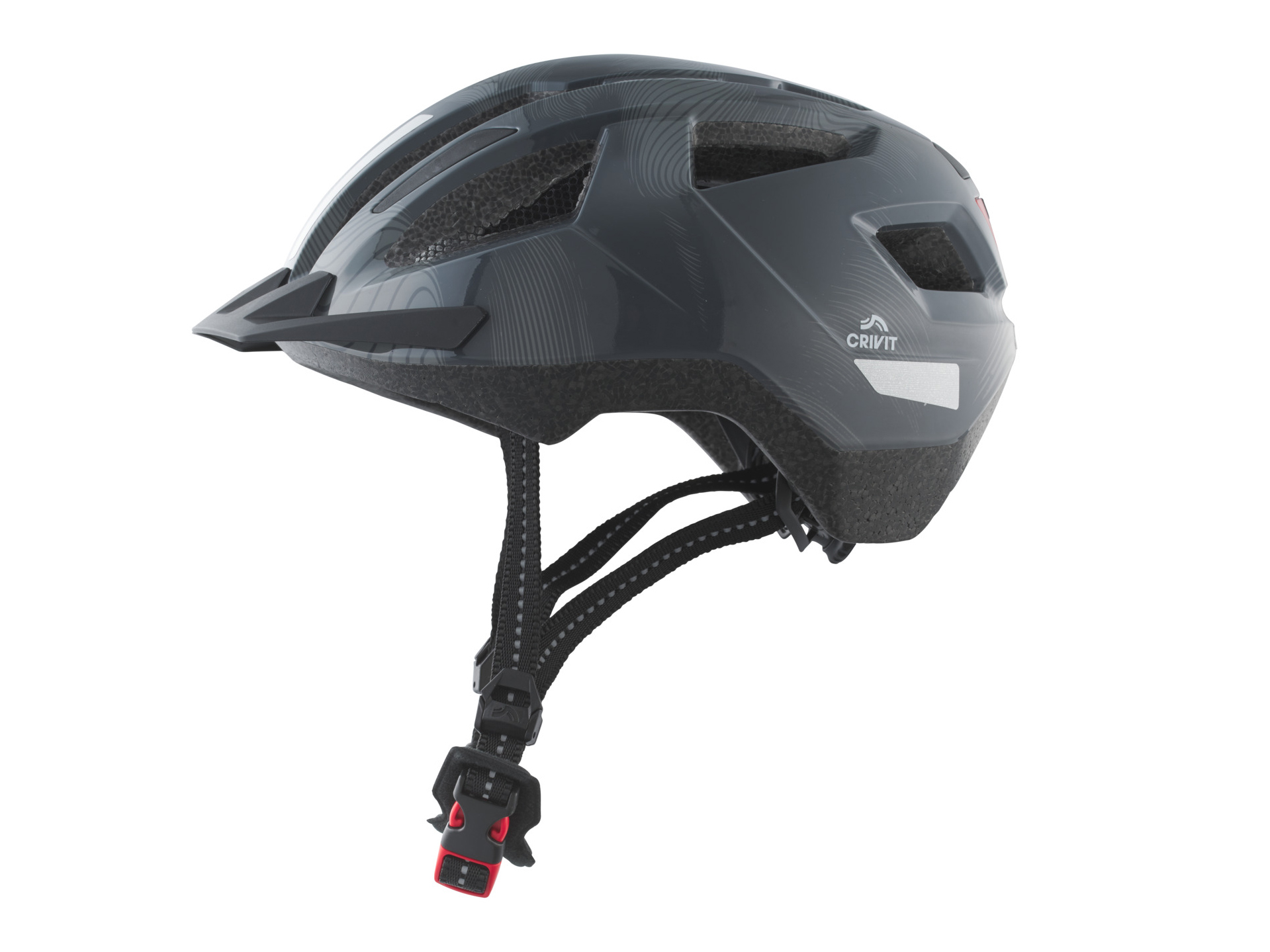 Crivit Kask rowerowy dziecięcy Szary