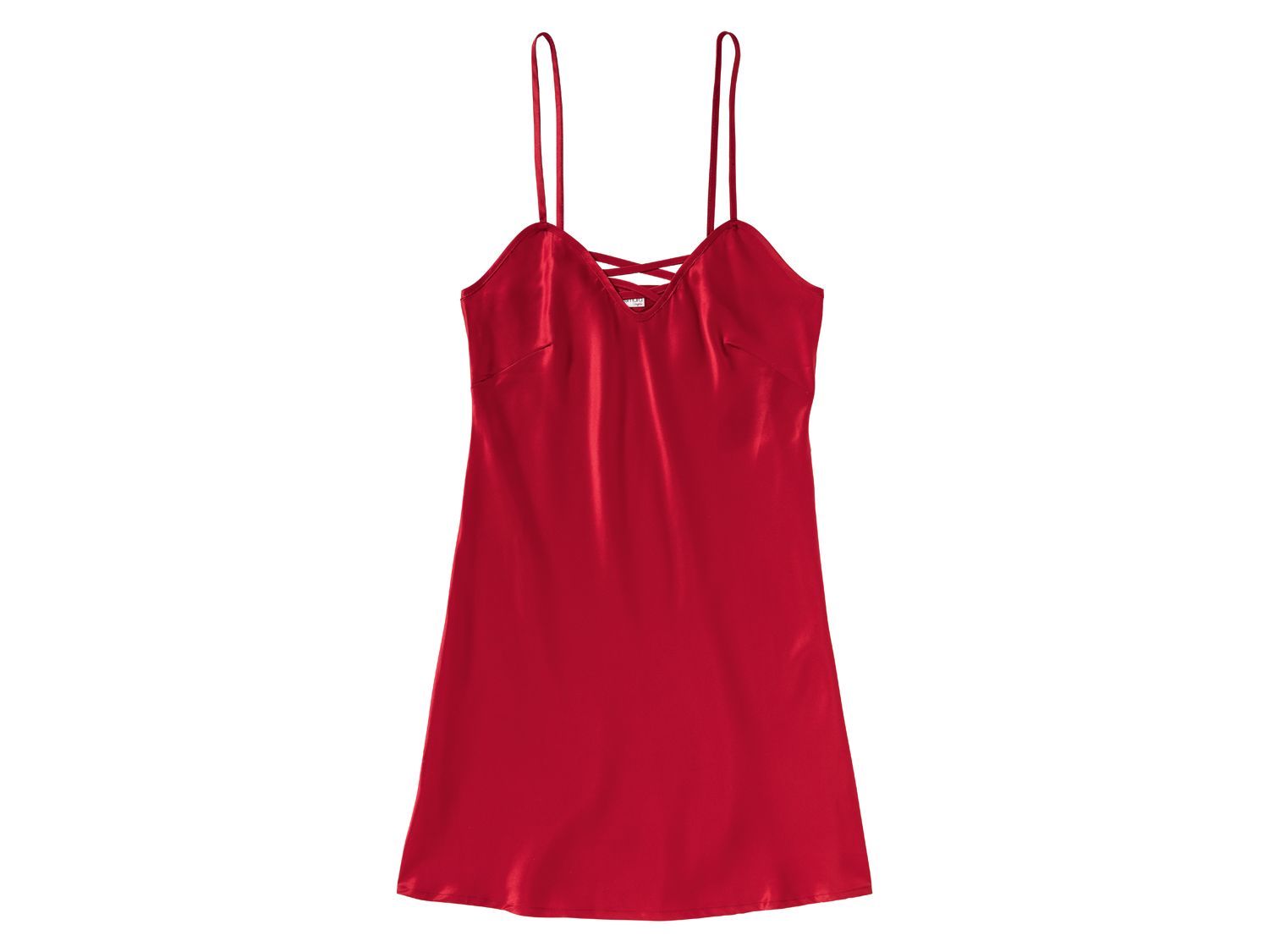 Esmara Lingerie Damska satynowa koszula nocna Czerwony, 42