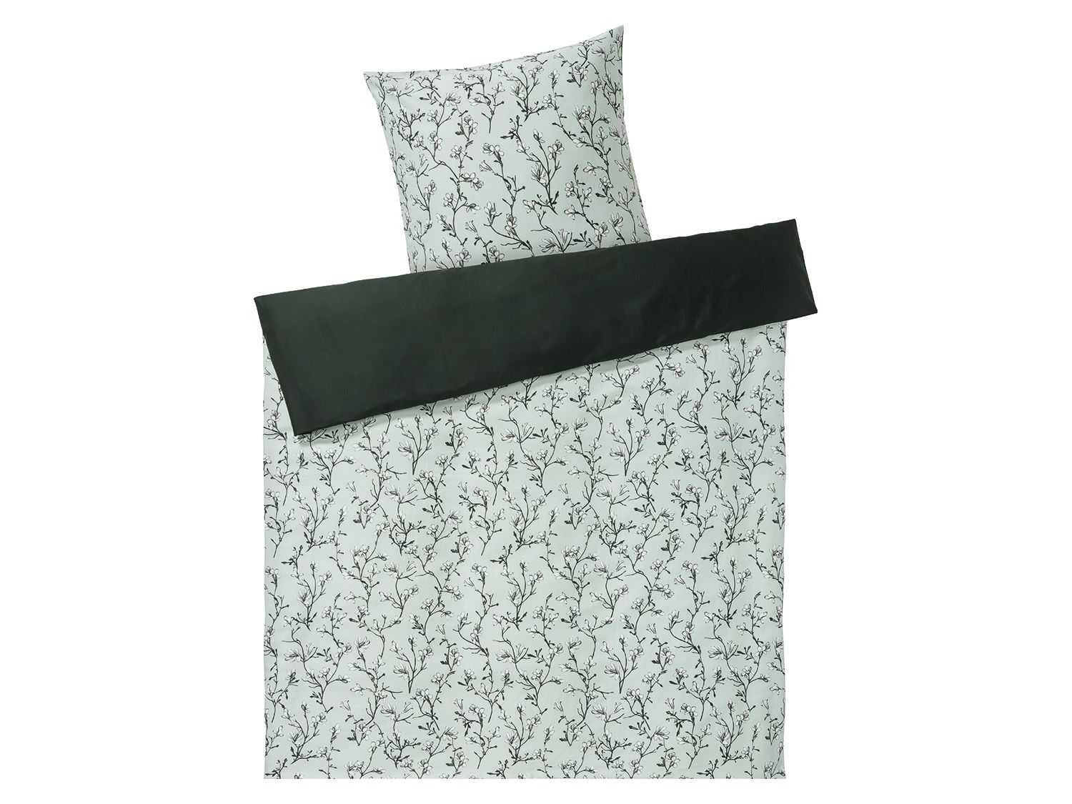 meradiso Pościel satynowa dwustronna 140 x 200 cm Miętowy