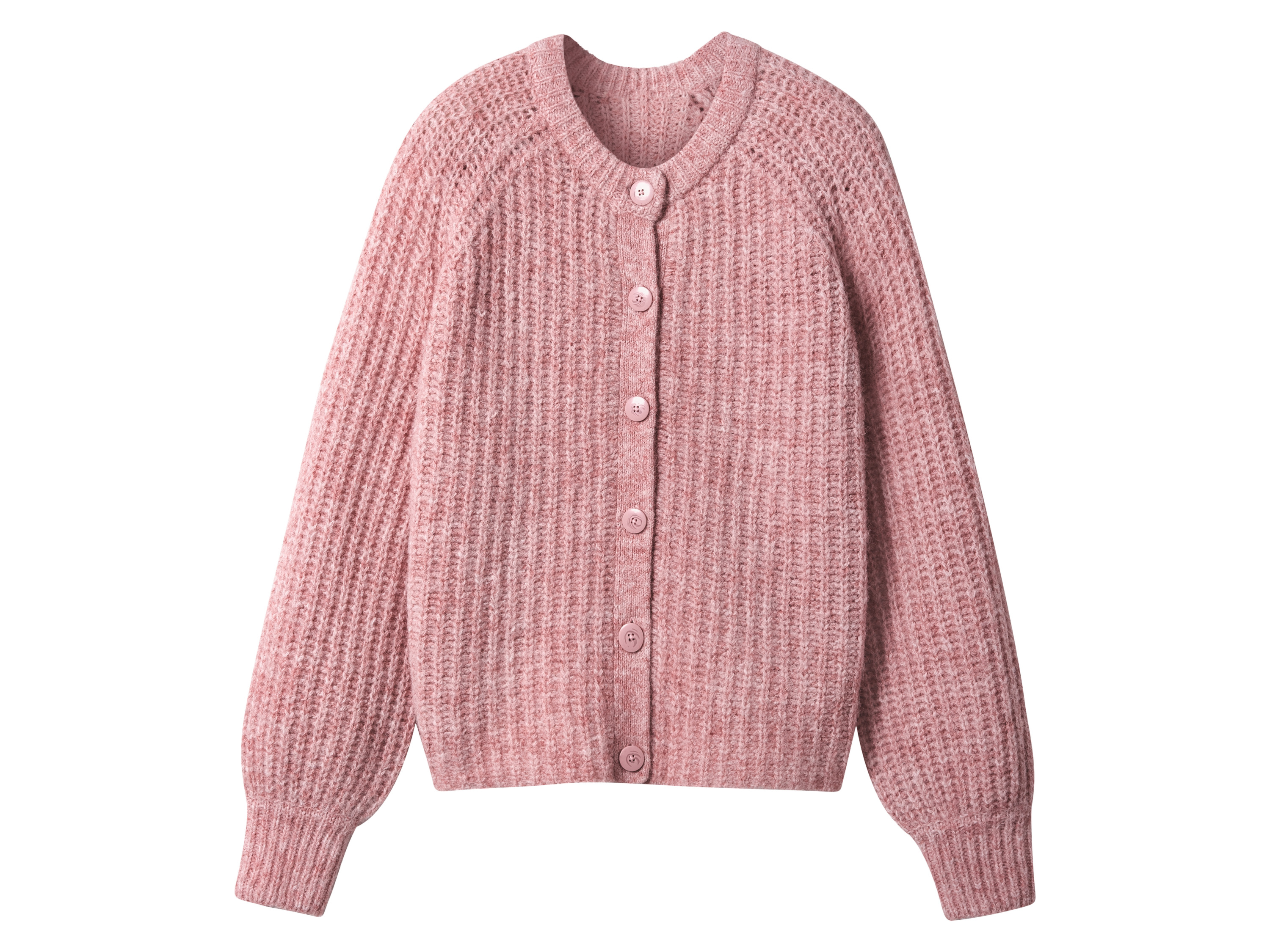 esmara Kardigan dzianinowy damski Różowy, XS 32/34