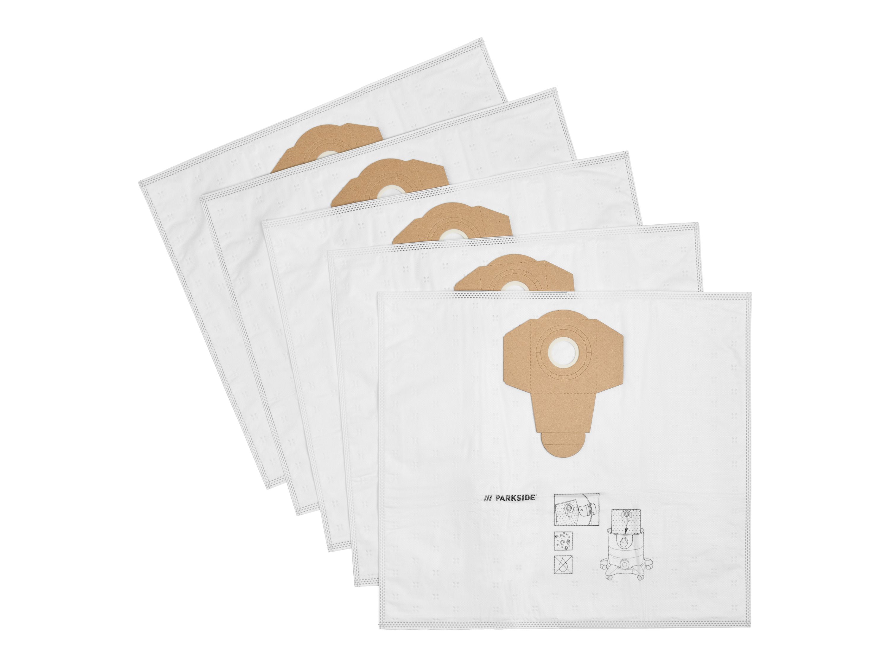 Parkside Worki filtracyjne PFT 20 A1 / Worki filtracyjne z włókniny Pvft 20 A1 Worki z włókniny