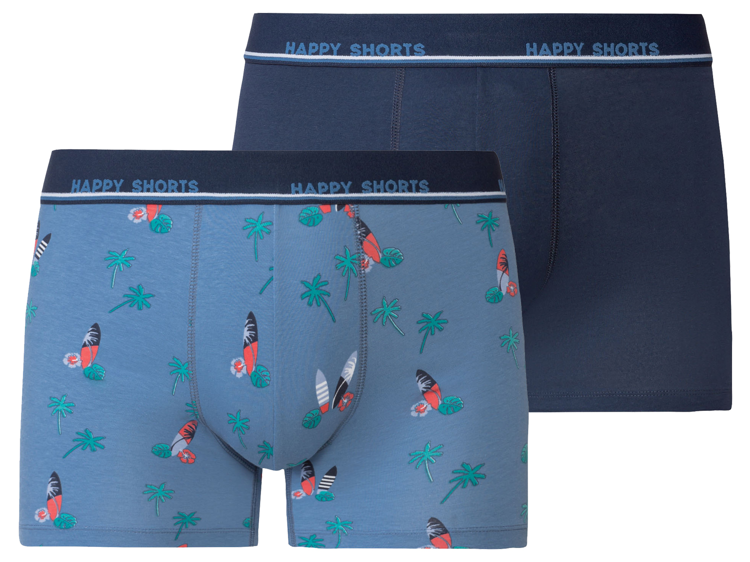 Happy Shorts Bokserki męskie, 2 pary M, Surfboards