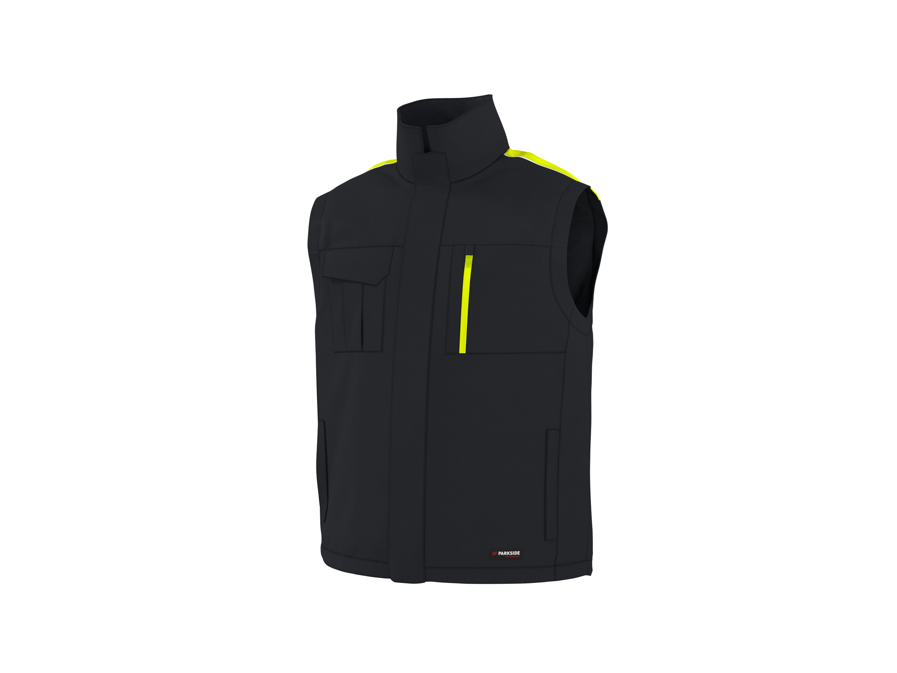 Parkside Performance Kamizelka robocza męska Czarny/ żółty, M48/50
