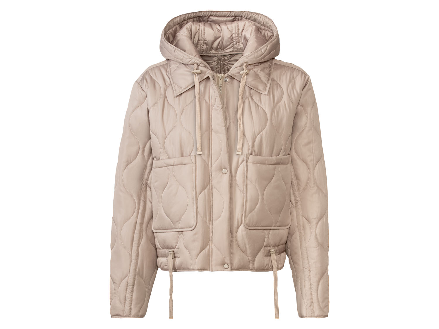 esmara Kurtka pikowana damska przejściowa Beżowy, S36/38