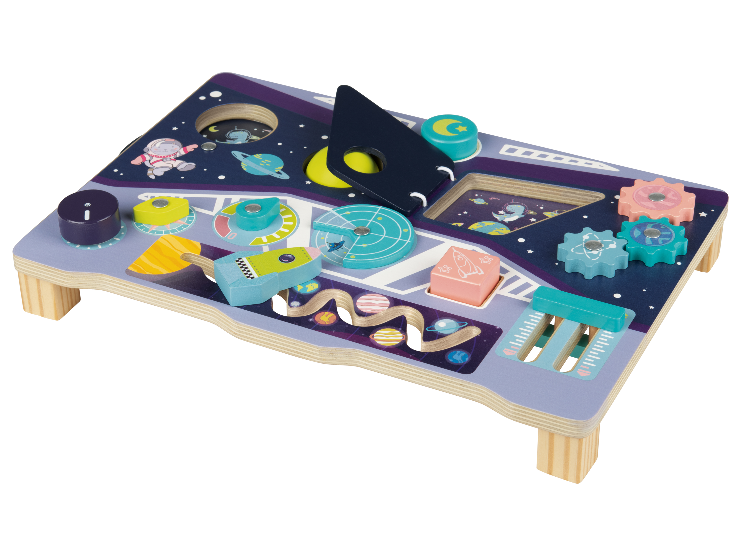 Playtive Tablica manipulacyjna / Układanka z drewna Tablica manipulacyjna