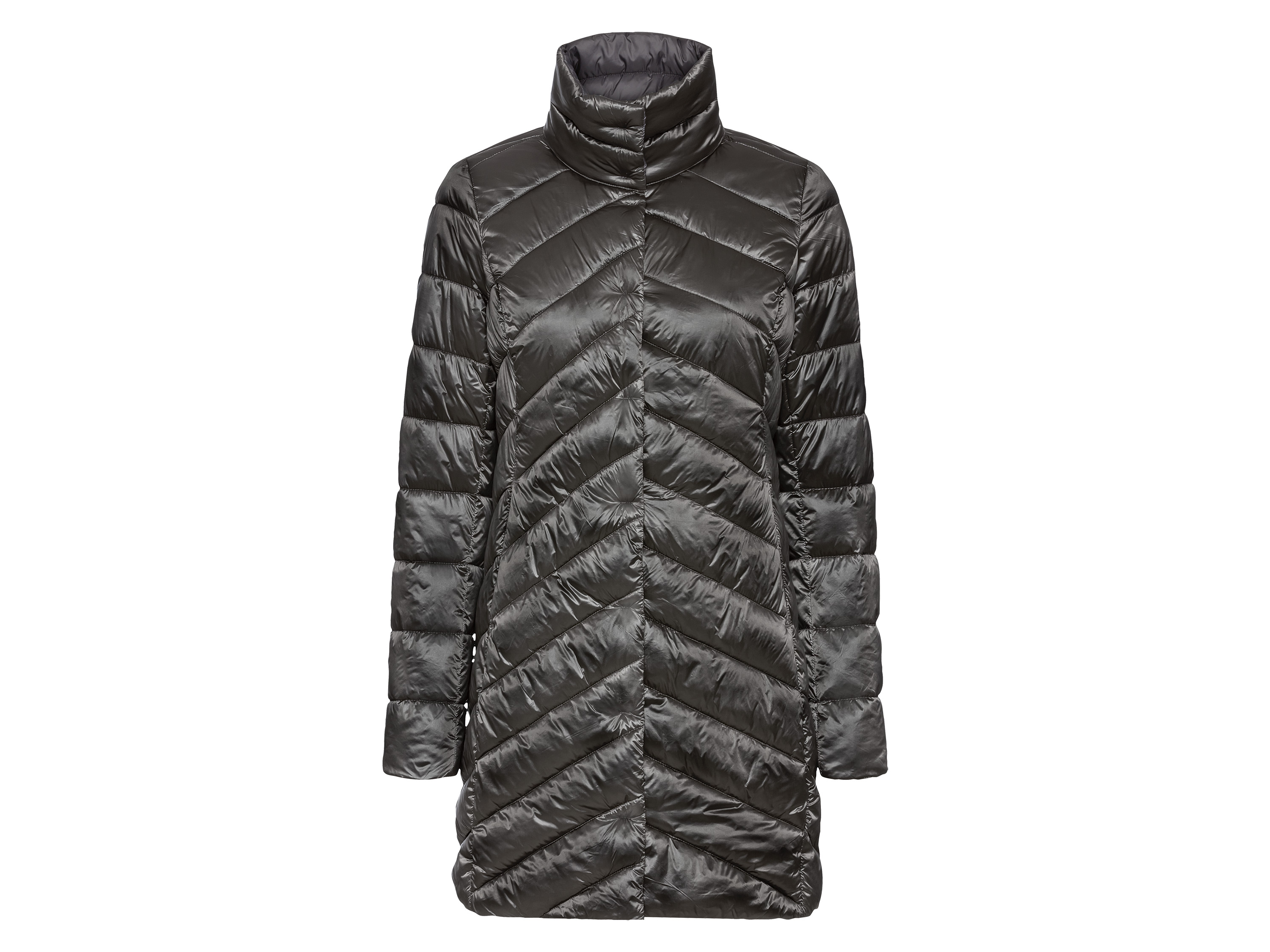 esmara Lekki płaszcz damski XS 32/34, Szary, metaliczny