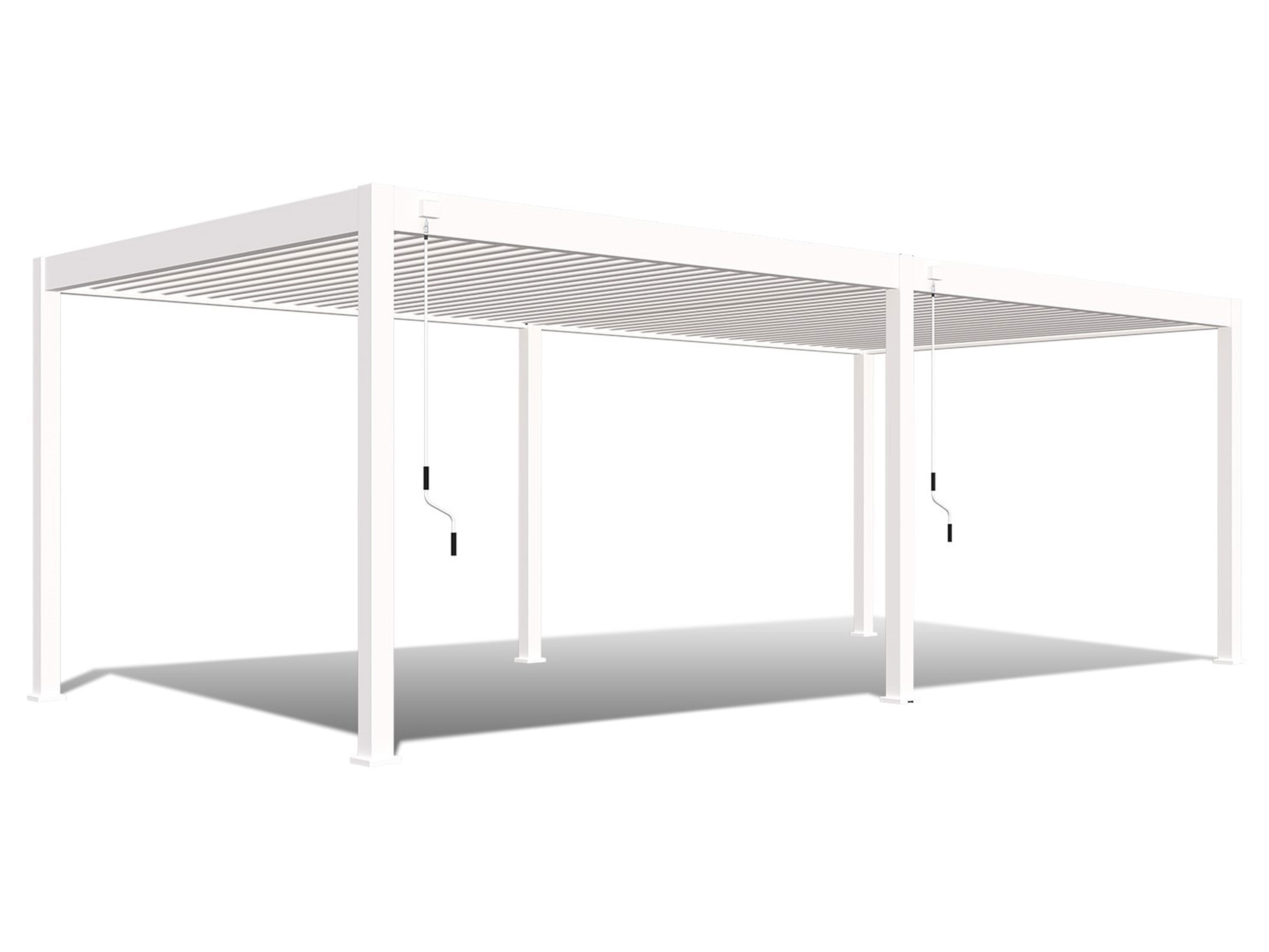 Pergoline Aluminiowe zadaszenie tarasowe Superior Biały, 3,6x7,2 m