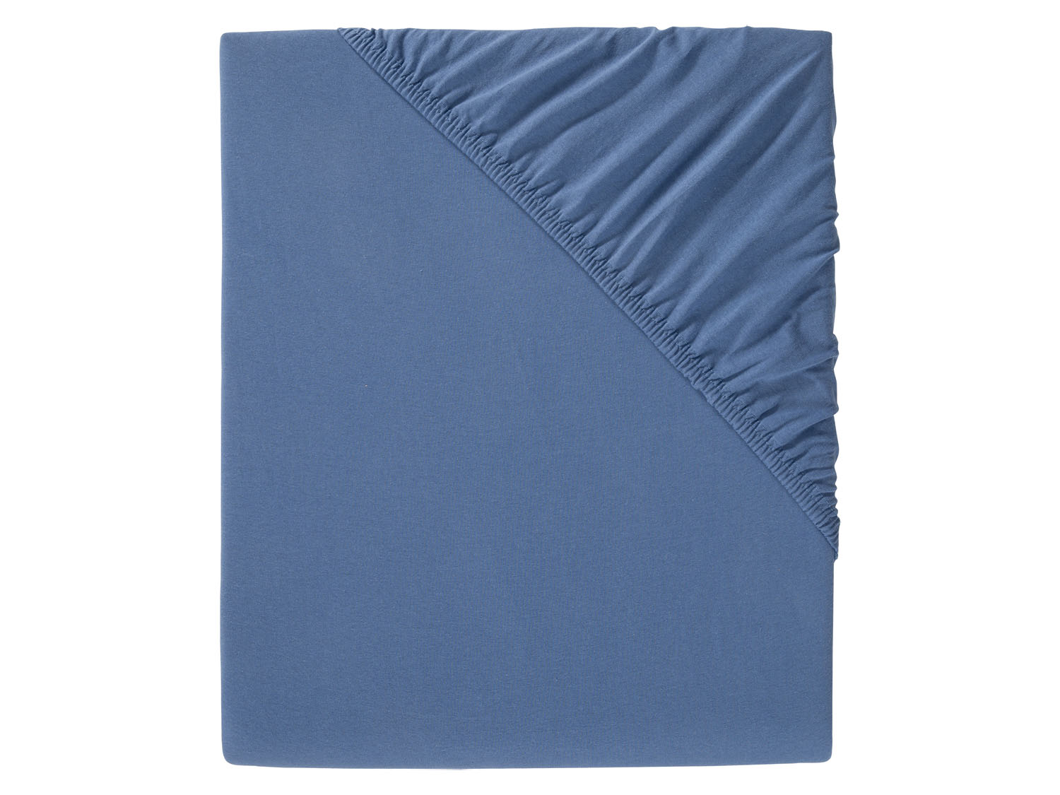Livarno home Prześcieradło z dżerseju z gumką, 140–160 x 200 cm Niebieski