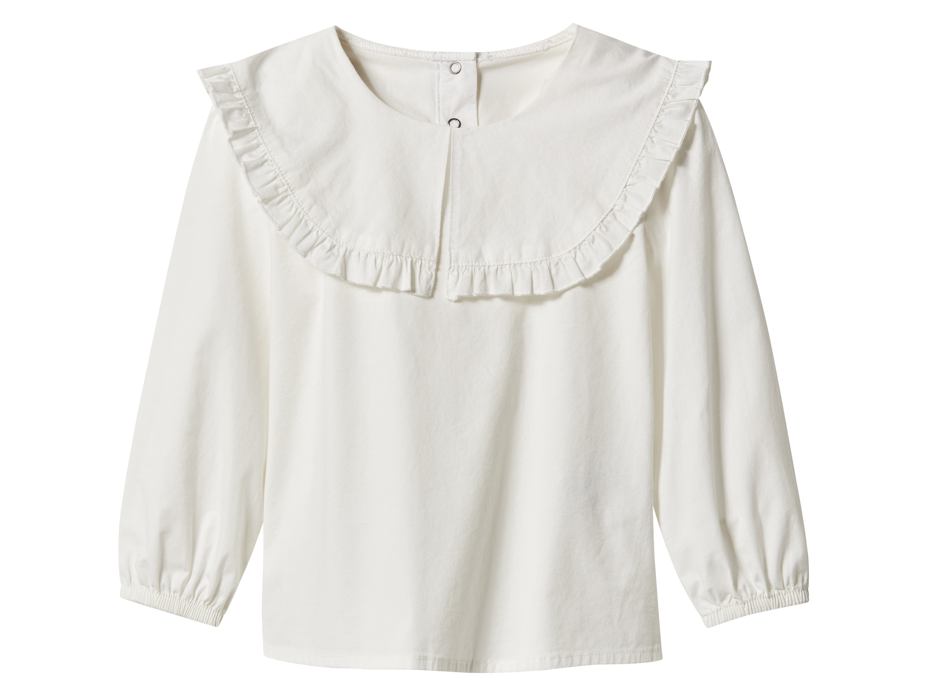 lupilu Bluzka dziecięca z kołnierzykiem Biały, 122/128